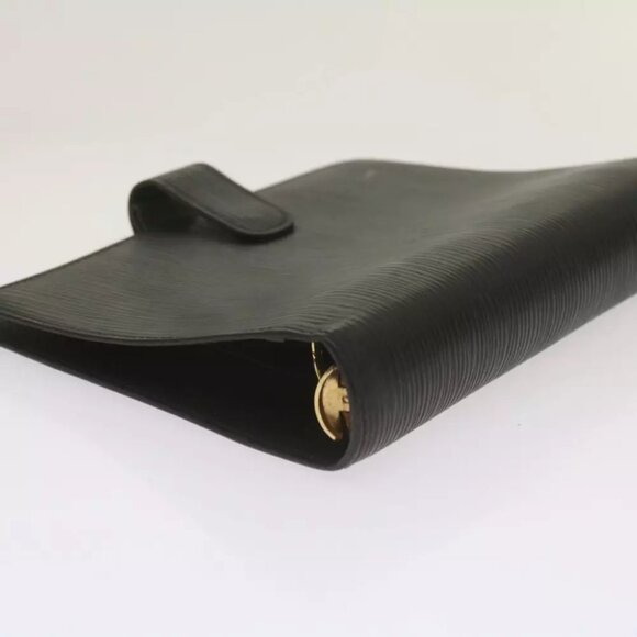 LOUIS VUITTON Epi Agenda MM Day Planner Cover Black R20042 LV Auth am5932 - Picture 8 of 16